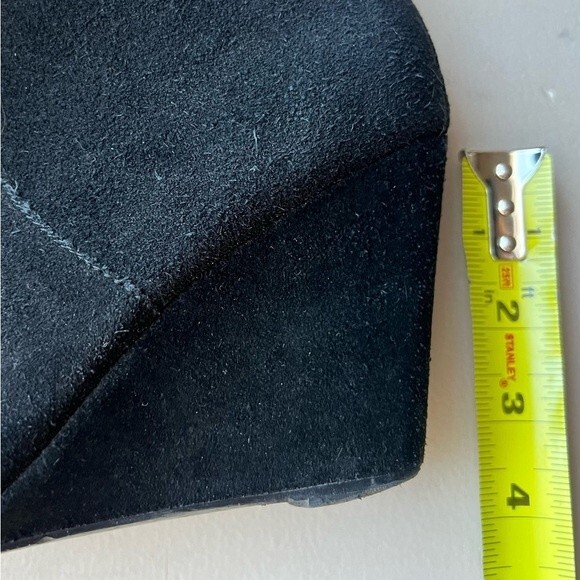 Charles by Charles David Black Suede Wedge Heeled Boots Women’s Size 7 - Picture 11 of 16